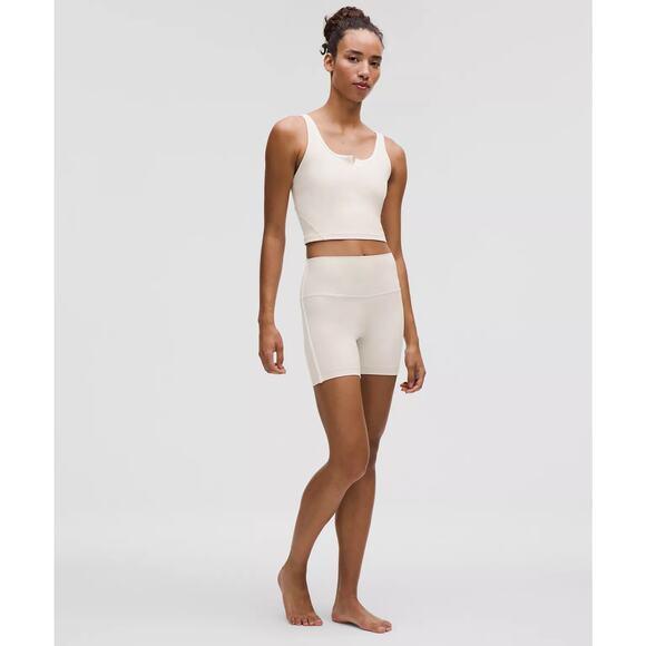 NWT Lululemon Align Side Strip Shorts, 6”, Light Ivory/White - 12 - Picture 2 of 8